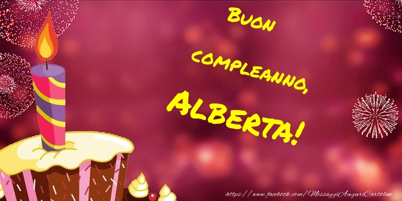 Cartoline di compleanno - Torta | Buon compleanno, Alberta