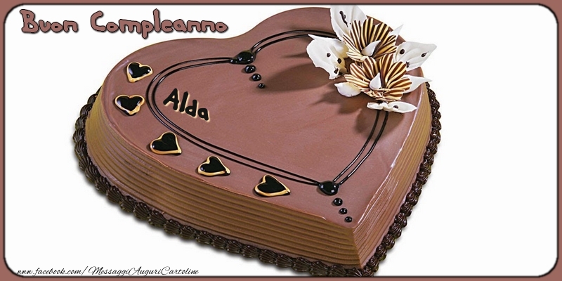 Cartoline di compleanno - Torta | Buon Compleanno, Alda!