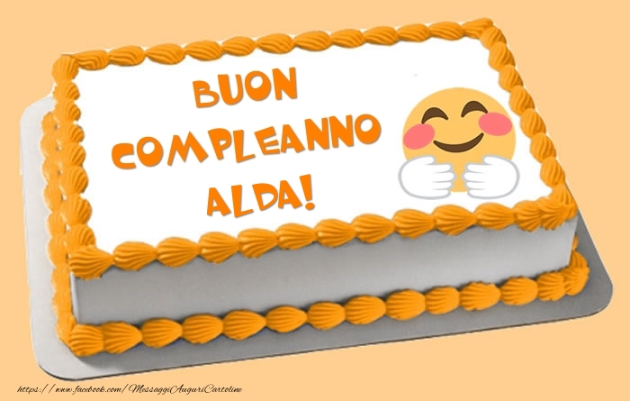 Cartoline di compleanno -  Torta Buon Compleanno Alda!