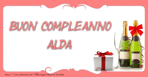 Cartoline di compleanno - Buon compleanno Alda