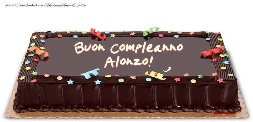  Cartoline di compleanno -  Torta di compleanno per Alonzo!