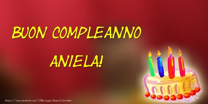  Cartoline di compleanno - Torta | Buon Compleanno Aniela!