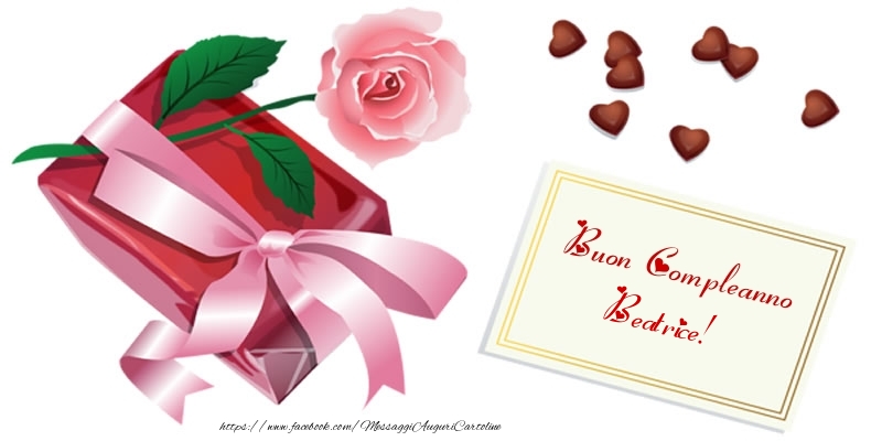  Cartoline di compleanno - Cuore & Fiori & Rose | Buon Compleanno Beatrice!