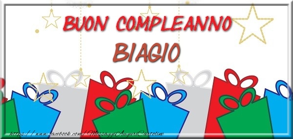 Cartoline di compleanno - Regalo | Buon compleanno Biagio