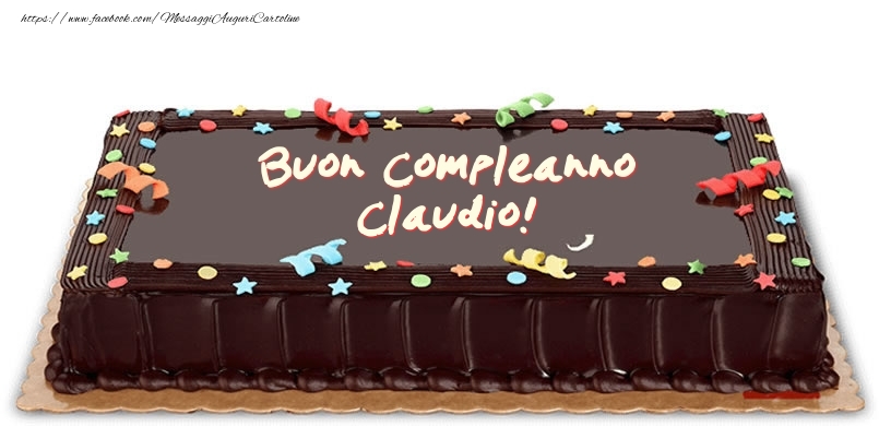  Cartoline di compleanno -  Torta di compleanno per Claudio!