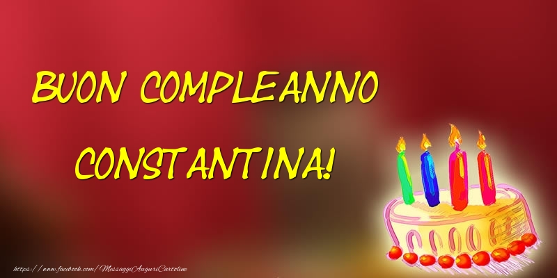  Cartoline di compleanno - Torta | Buon Compleanno Constantina!