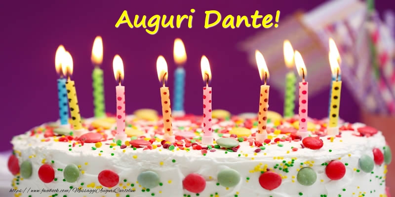 Cartoline di compleanno - Auguri Dante!