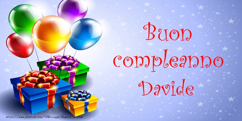 Compleanno Buon compleanno Davide