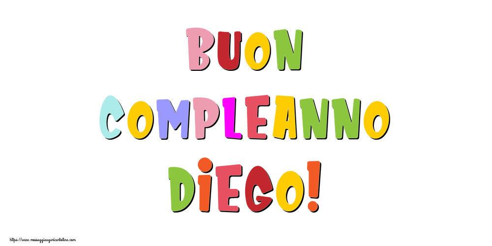 Compleanno Buon compleanno Diego!