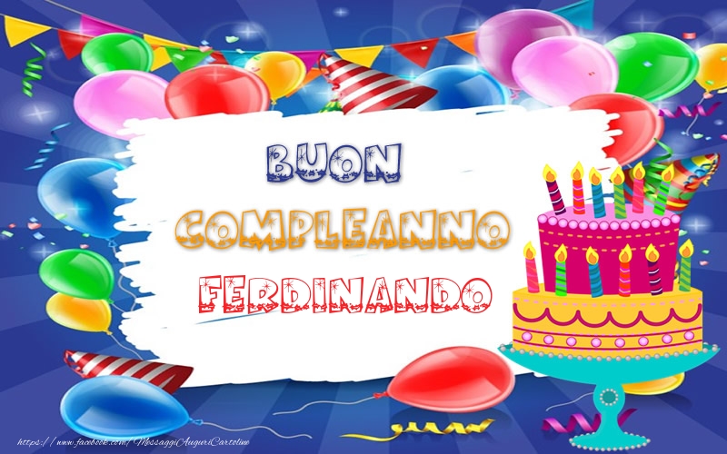  Cartoline di compleanno - Torta | BUON COMPLEANNO Ferdinando