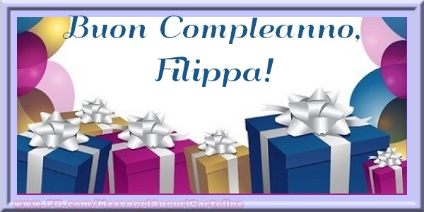 Cartoline di compleanno - Buon compleanno, Filippa!