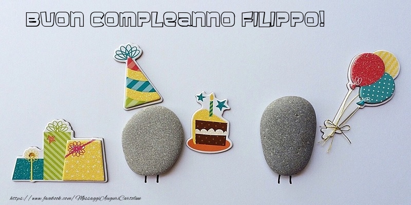  Cartoline di compleanno - Regalo & Torta | Tanti Auguri di Buon Compleanno Filippo!