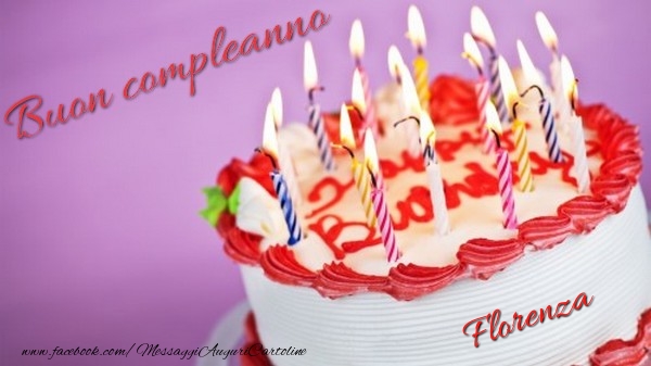 Cartoline di compleanno - Torta | Buon compleanno, Florenza!