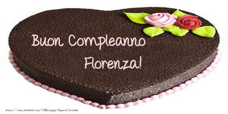 Cartoline di compleanno -  Torta di Buon compleanno Florenza!