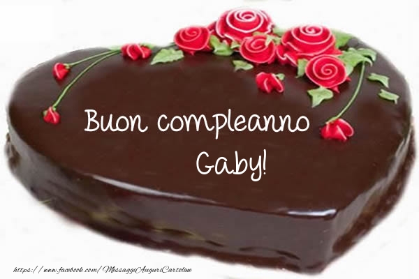 Cartoline di compleanno - Torta | Buon compleanno Gaby!