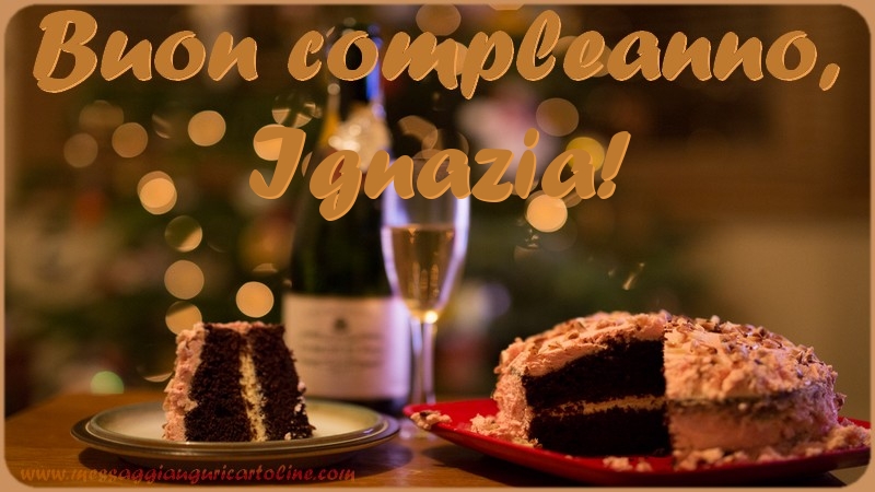  Cartoline di compleanno - Champagne & Torta | Buon compleanno, Ignazia