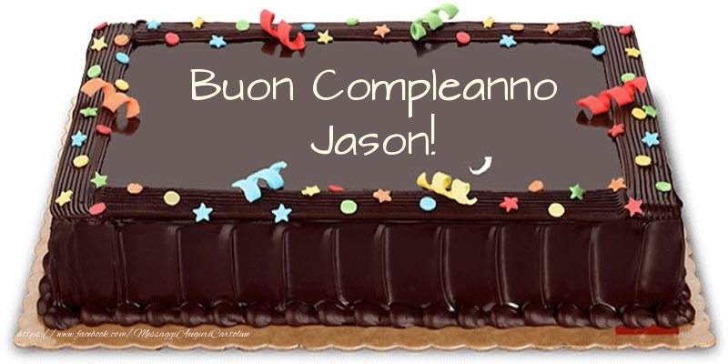 Cartoline di compleanno -  Torta Buon Compleanno Jason!