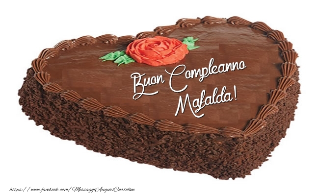  Cartoline di compleanno -  Torta Buon Compleanno Mafalda!