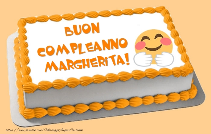  Cartoline di compleanno -  Torta Buon Compleanno Margherita!