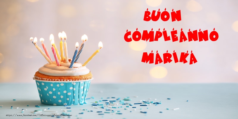  Cartoline di compleanno - Torta | Buon compleanno Marika