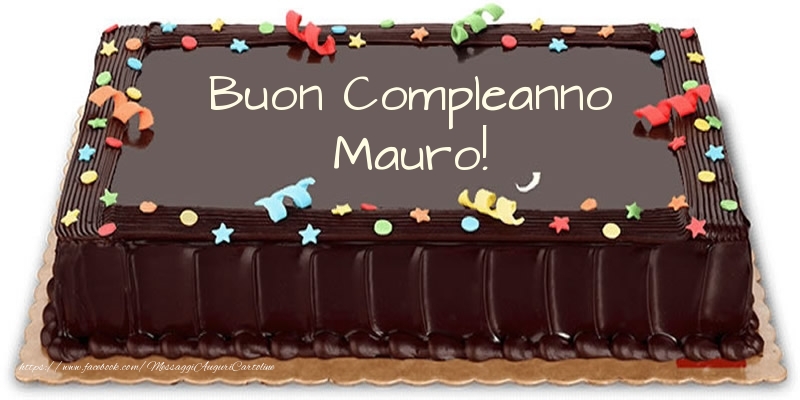  Cartoline di compleanno -  Torta Buon Compleanno Mauro!