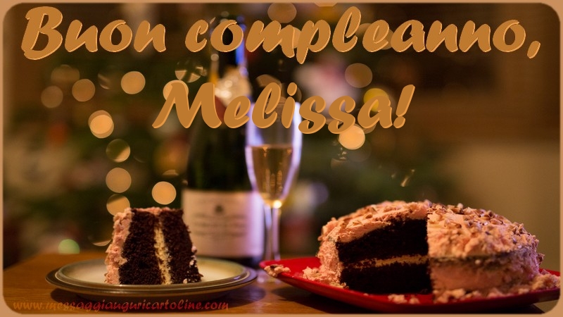  Cartoline di compleanno - Champagne & Torta | Buon compleanno, Melissa