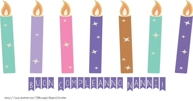 Cartoline di compleanno - Candele | Buon Compleanno Nanni!