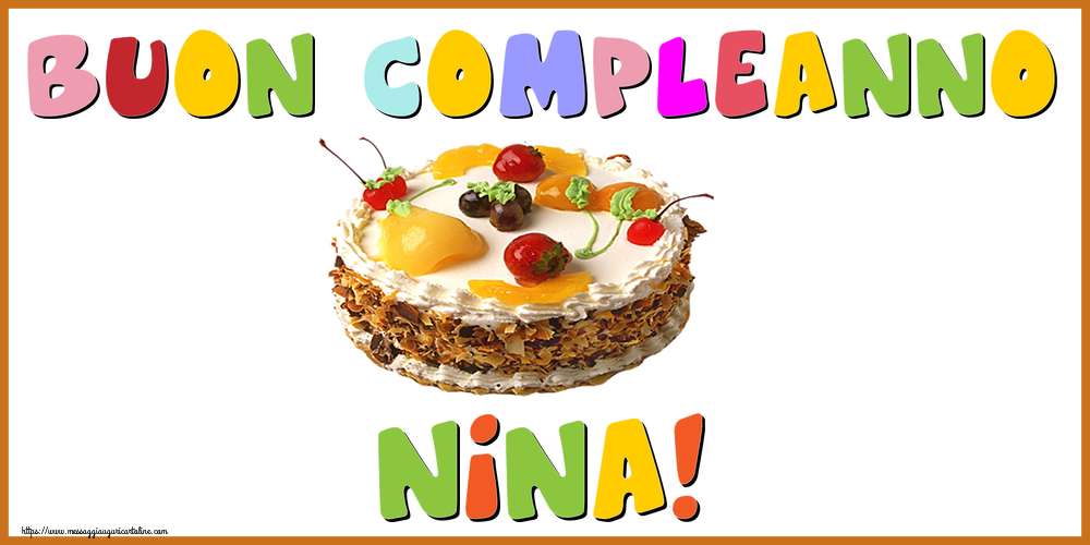 Cartoline di compleanno - Buon Compleanno Nina!