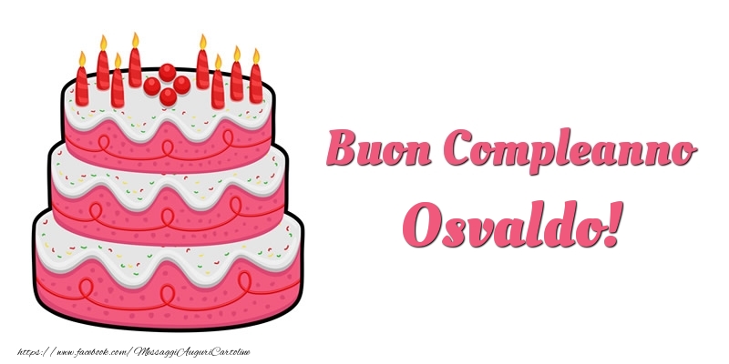 Compleanno Torta Buon Compleanno Osvaldo