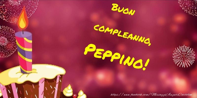 Cartoline di compleanno - Buon compleanno, Peppino