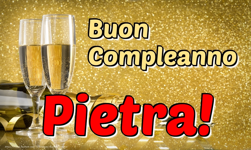  Cartoline di compleanno - Champagne | Buon Compleanno Pietra!