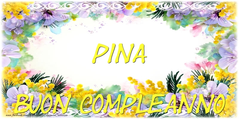 Cartoline di compleanno - Buon Compleanno Pina