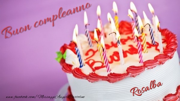  Cartoline di compleanno - Torta | Buon compleanno, Rosalba!