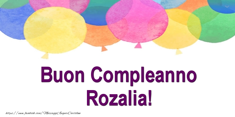 Cartoline di compleanno - Palloncini | Buon Compleanno Rozalia!