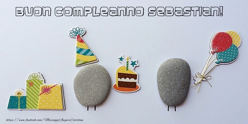 Cartoline di compleanno - Regalo & Torta | Tanti Auguri di Buon Compleanno Sebastian!