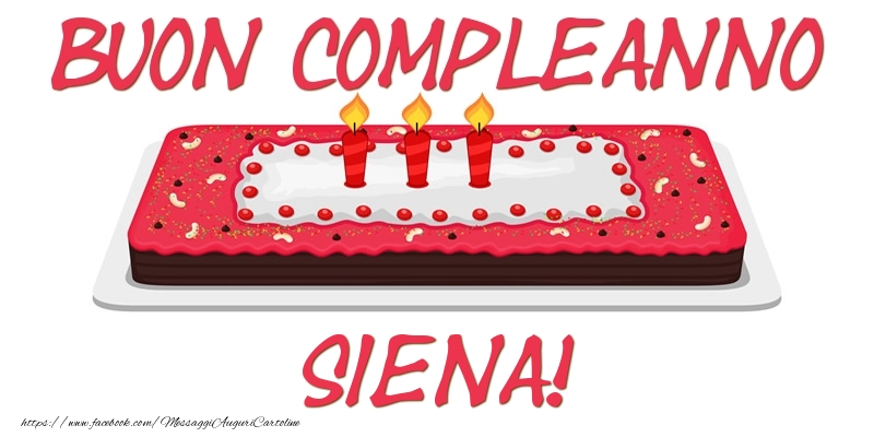 Cartoline di compleanno - Buon Compleanno Siena!
