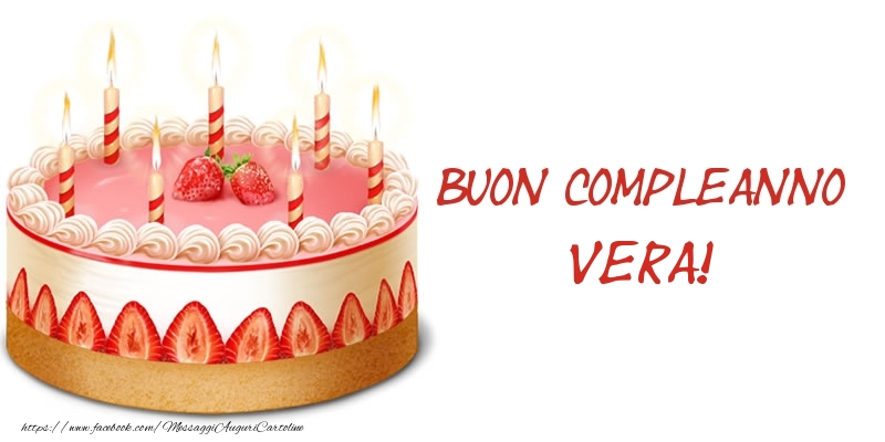 Compleanno Torta Buon Compleanno Vera!