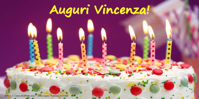 Cartoline di compleanno - Auguri Vincenza!