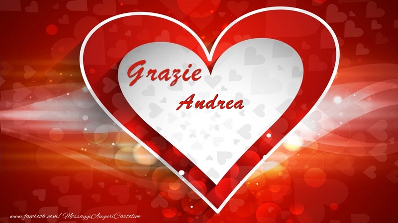 Cartoline di grazie - Grazie Andrea