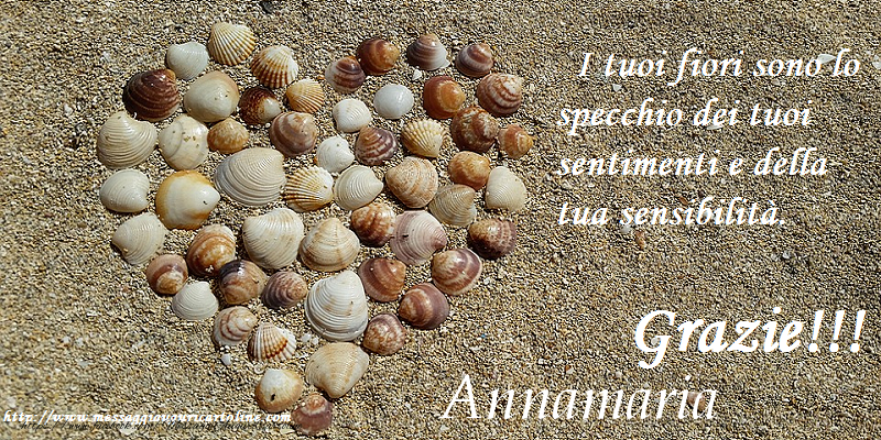 Cartoline di grazie - Grazie Annamaria