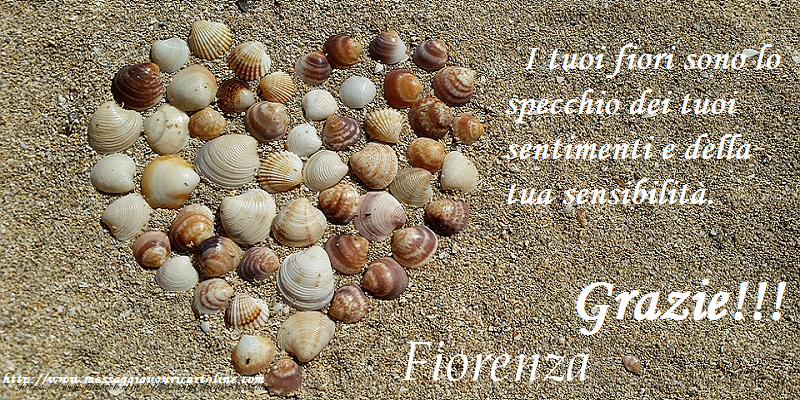 Cartoline di grazie - Grazie Fiorenza