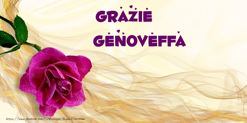 Cartoline di grazie - Grazie Genoveffa