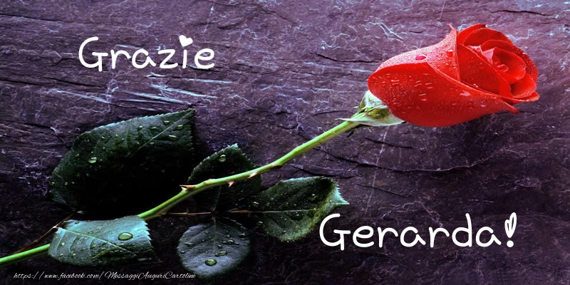 Cartoline di grazie - Grazie Gerarda!