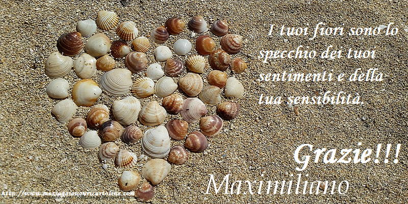 Cartoline di grazie - Grazie Maximiliano