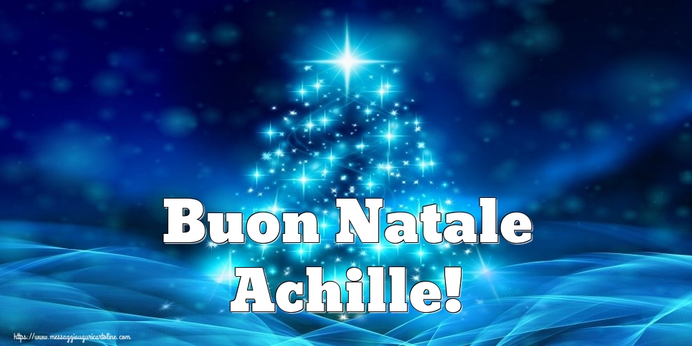Cartoline di Natale - Albero Di Natale | Buon Natale Achille!