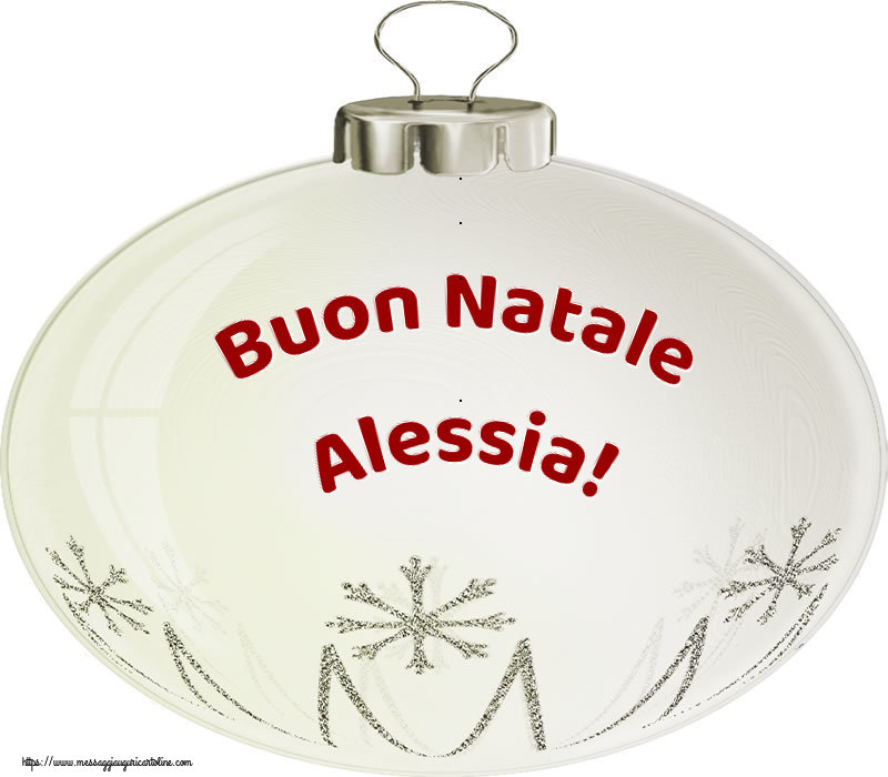  Cartoline di Natale - Palle Di Natale | Buon Natale Alessia!