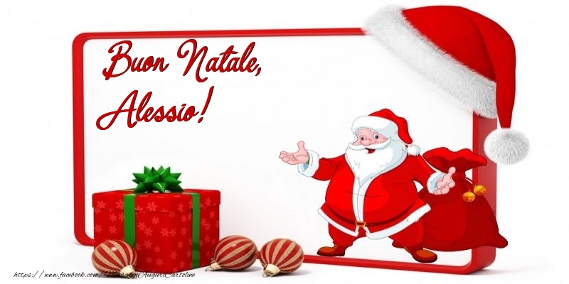  Cartoline di Natale - Babbo Natale & Palle Di Natale & Regalo | Buon Natale, Alessio