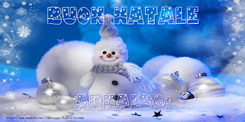  Cartoline di Natale - Palle Di Natale & Pupazzo Di Neve | Buon Natale Arnaldo!