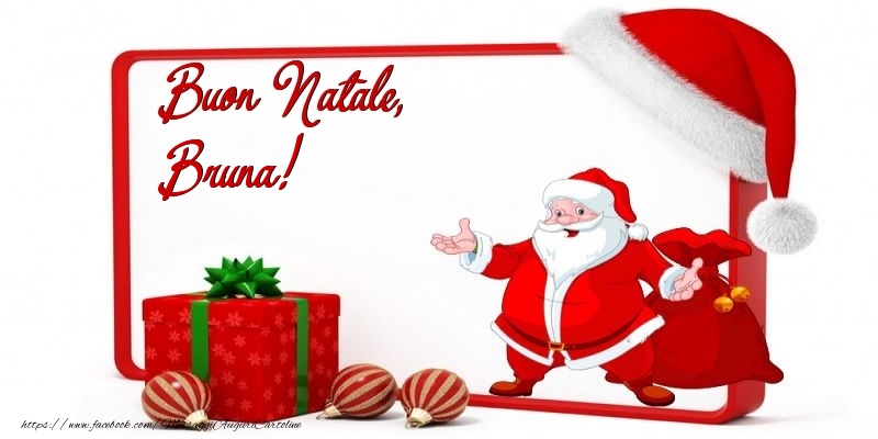  Cartoline di Natale - Babbo Natale & Palle Di Natale & Regalo | Buon Natale, Bruna