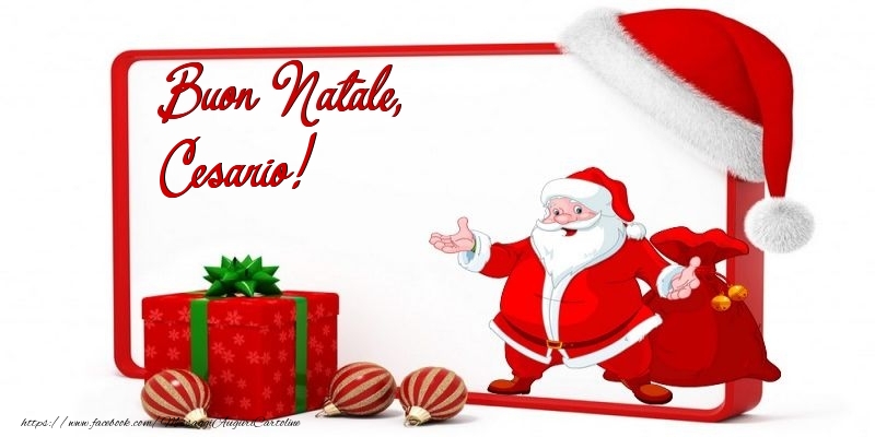  Cartoline di Natale - Babbo Natale & Palle Di Natale & Regalo | Buon Natale, Cesario
